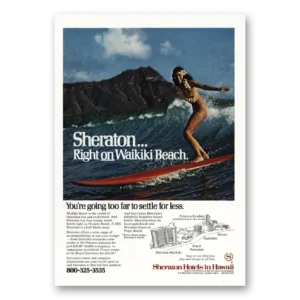 1975 Sheraton Hotels Hawaii Print Ad | Too Far