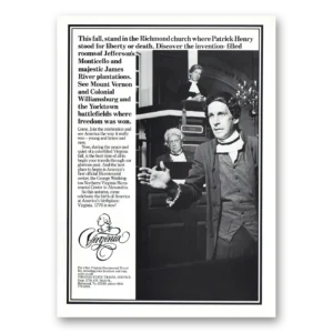 1975 Virginia Print Ad | This Fall Stand Richmond Church