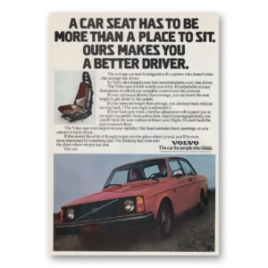 1975 Volvo Print Ad | Place To Sit
