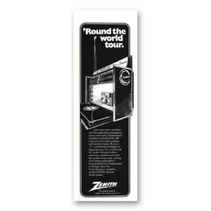 1975 Zenith Radio Print Ad | Trans Oceanic