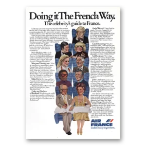 1976 Air France Print Ad | Celebritys Guide