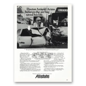 1976 Allstate Insurance Print Ad | Doctor Arnold