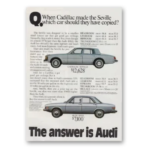 1976 Audi Print Ad | Made Seville