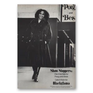 1976 Blackglama Print Ad | Show Stoppers Clamma Dale