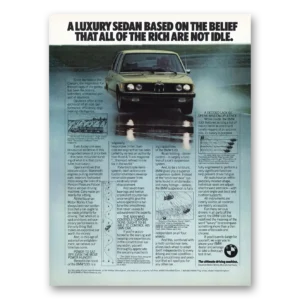 1976 BMW Print Ad | Luxury Sedan