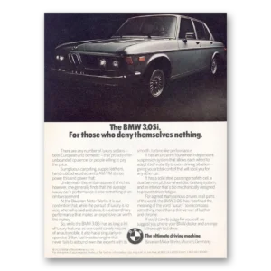 1975 BMW Print Ad | Deny