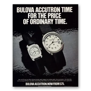 1976 Accutron Watch Print Ad | Ordinary Time