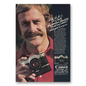 1976 Canon Camera Print Ad | Ae1