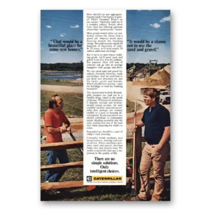 1976 Caterpillar Print Ad | Beautiful Place New Homes