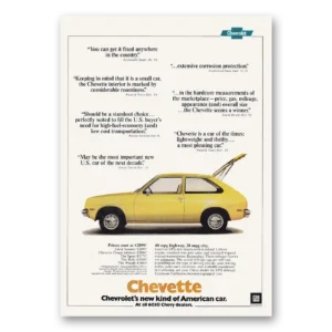 1976 Chevrolet Chevette Print Ad | Fixed Anywhere