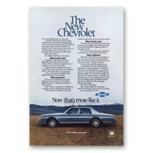 1976 Chevrolet Caprice Print Ad | Handwriting