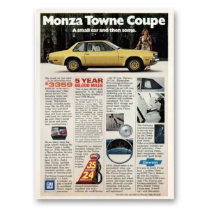 1976 Chevrolet Monza Print Ad | Towne Coupe