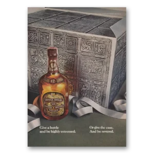 1976 Chivas Regal Print Ad | Highly Esteemed
