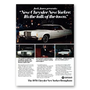 1975 Chrysler New Yorker Print Ad | Jack Jones Talk Town