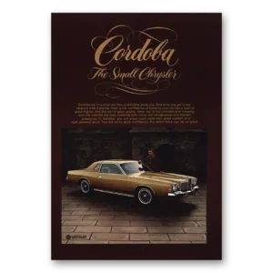 1976 Chrysler Cordoba Print Ad | The Small Chrysler