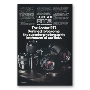 1976 Yashica Cameras Print Ad | Contax Rts