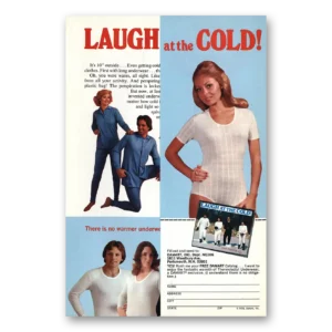 1976 Damart Thermawear Print Ad | Laugh Cold