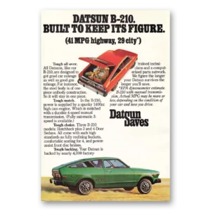 1976 Datsun 210 Print Ad | Keep Its Figure