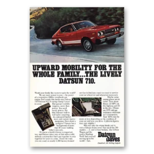 1976 Datsun 710 Print Ad | Upward Mobility