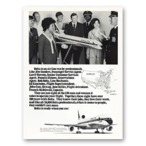 1976 Delta Air Lines Print Ad | Jim Sanders