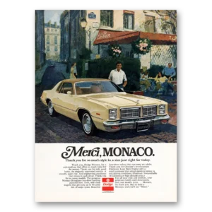1976 Dodge Monaco Print Ad | Merci Monaco