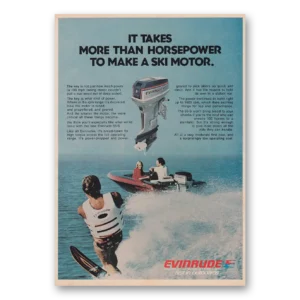 1976 Evinrude Print Ad | Ski Motor
