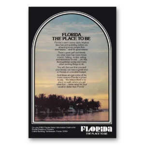 1976 Florida Print Ad | Place To Be