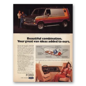 1976 Ford Van Print Ad | Beautiful Combination