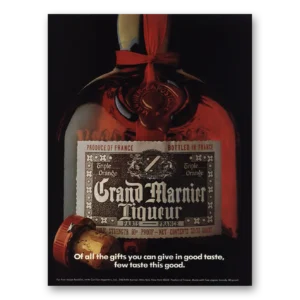 1976 Grand Marnier Print Ad | You Can Give