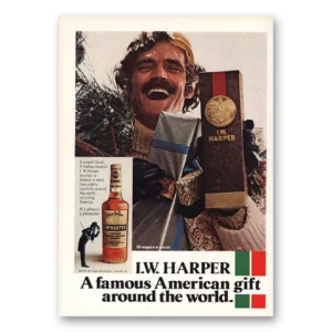 1976 I W Harper Whiskey Print Ad | Famous American Gift