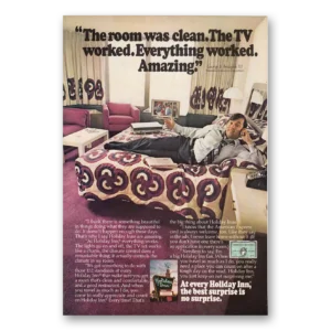 1976 Holiday Inn Print Ad | Room Was Clean