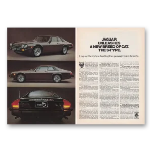 1976 Jaguar S Type Print Ad | Unleashes