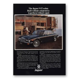 1976 Jaguar V12 Print Ad | Without Compromise