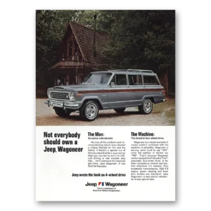 1976 Jeep Wagoneer Print Ad | Not Everybody