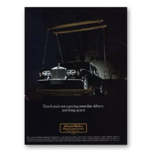 1976 Johnnie Walker Black Label Print Ad | Immediate Delivery