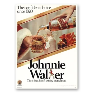 1976 Johnnie Walker Red Label Print Ad | Confident Choice
