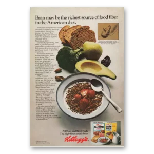 1976 Kelloggs Bran Buds Cereal Print Ad | Source Fiber