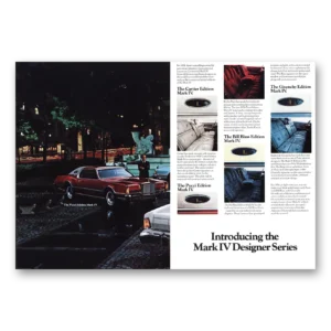 1976 Lincoln Continental Mark IV Print Ad | Cartier Pucci