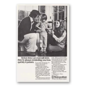 1976 Metropolitan Life Insurance Print Ad | Tell Time