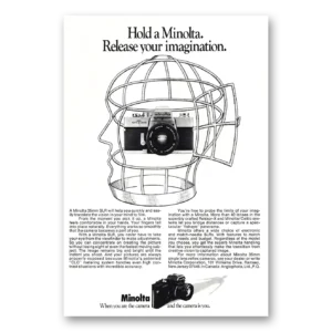 1976 Minolta Camera Print Ad | Imagination