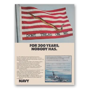 1976 US Navy Print Ad | Don’t Tread