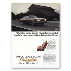 1976 Oldsmobile Cutlass Print Ad | Dick Cullen