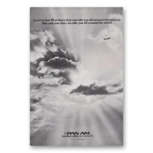 1976 Pan Am Print Ad | 10 Airlines