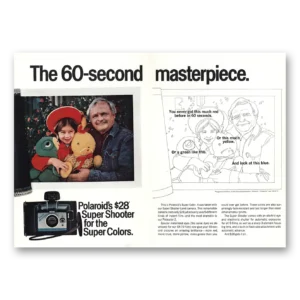 1976 Polaroid Super Shooter Print Ad | 60 Second Masterpiece