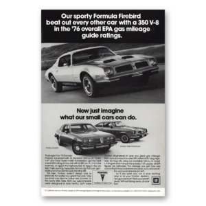 1976 Pontiac Firebird Print Ad | Beat Out