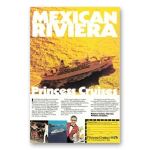 1976 Princess Cruises Print Ad | Mexican Riviera