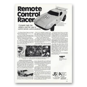 1976 JS&A Remote Control Racer Print Ad | Computer Logic