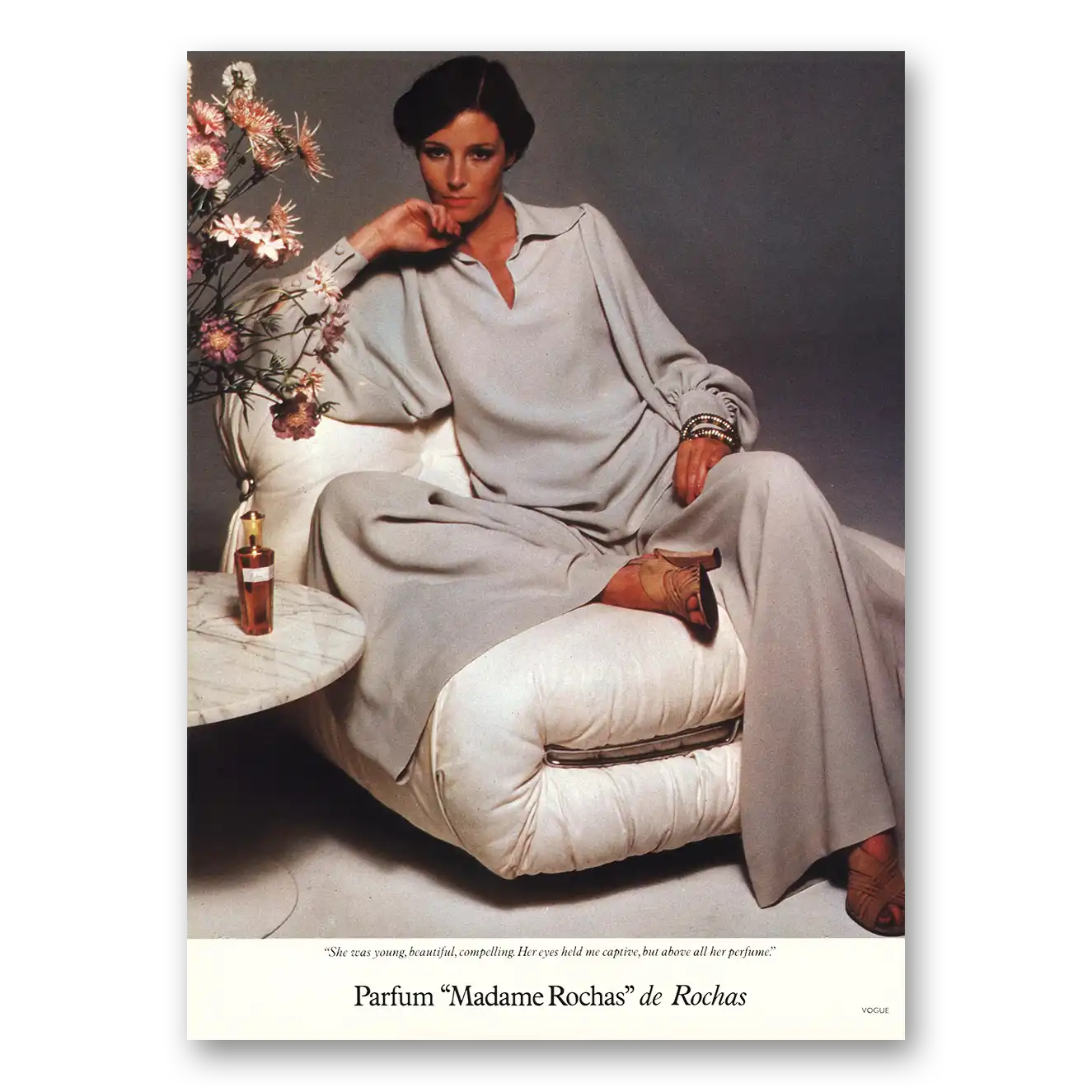 1976 Madame Rochas Parfum Print Ad | Young Beautiful