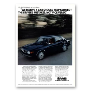 1975 Saab Print Ad | Drivers Mistakes
