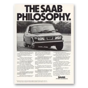 1975 Saab Print Ad | Philosophy